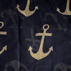 Blue Achor Infinity Head Wrap Scarf